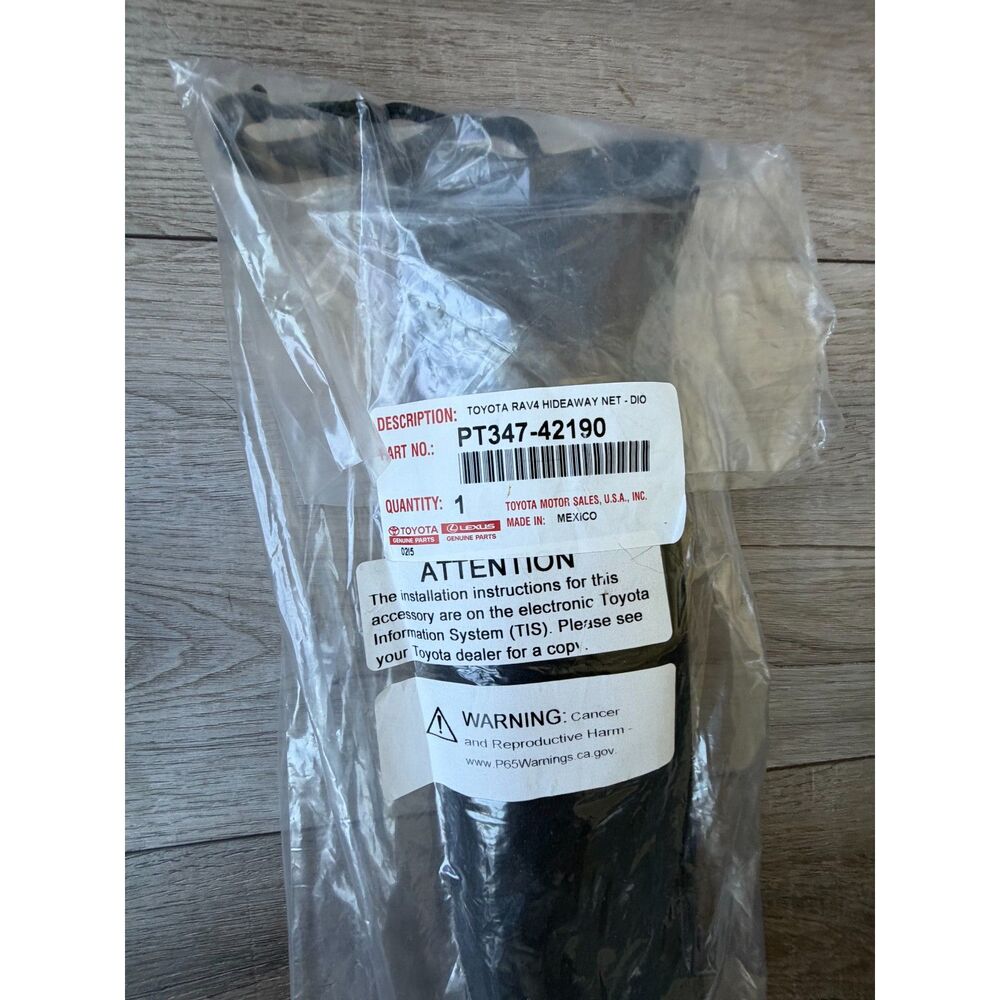 NEW Genuine Toyota RAV4 Cargo Net 2019-2025 OEM PT347-42190 Trunk Organizer